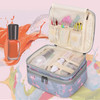 LUXJA Nail Polish Carrying Case Holds 30 Bottles 15ml 05 floz Doublelayer Organizer for Nail Polish and Manicure Set Fla