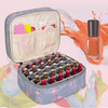 LUXJA Nail Polish Carrying Case Holds 30 Bottles 15ml 05 floz Doublelayer Organizer for Nail Polish and Manicure Set Fla