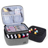 LUXJA Nail Polish Carrying Case Holds 20 Bottles 15ml 05 floz Portable Organizer Bag for Nail Polish and Manicure Set Gr