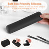 FERYES Travel Makeup Brush Holder Magnetic Antifall Out Silicon Portable Cosmetic Face Brushes Holder Soft and Sleek Mak