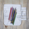Organic Cotton Canvas Zipper Pouch Heavy Duty Canvas Tool Pouch Sturdy Canvas Coin Bag White Makeup Cosmetic Toiletries
