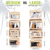 BOACAY Large Hanging Travel Toiletry Bag for Women Makeup Bag Bathroom Shower Organizer Kit for Accessories Cosmetics Es