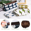 Koogel 10 Packs Canvas Zipper Pencil Bags 5 Style Pencil Case Pouch Bag Small Cosmetic Makeup Bags Coin Purse Multifunct