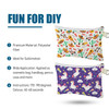 Weewooday Sublimation Blanks Cosmetic Bags Multipurpose DIY Heat Transfer Makeup Bags Toiletry Pouch Iron on Transfer Zi