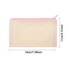 Frienda 18 Pieces Canvas Makeup Bag Multipurpose Cosmetic Bag Travel Toiletry Pouch Pen Coin Bag Blank DIY Bag with Zipp