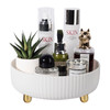 Anyoifax Makeup Perfume Organizer Tray 360 Degree Rotating Lazy Susan Skincare Lotion Organizer Spinning Cosmetics Stora