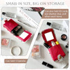 kilofly Genuine Leather Double Lipstick Case Cosmetic Makeup Holder Gift Box