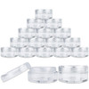 Quantity 25 Pieces Beauticom 5G5ML Round Clear Jars with Screw Cap Lids for Lotion Creams Toners Lip Balms Makeup Sample