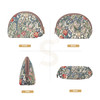 Signare Tapestry Cosmetic Bag Toiletry Makeup Bag for Women With William Morris Golden Lily Design COSMGLILY