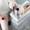 iDesign The Sarah Tanno Collection Silicone Cosmetic and Makeup Brush Holder with MultiSized Slots White