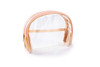 EzPacking Half Moon BagClear Cosmetic Pouch for PurseTransparent TSA Compliant Clear Quart Bag for TravelSeeThrough Clut
