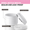 6PCS White Plastic Creams Jar with Inner Liners and Lid Empty Refillable Cosmetic Face Lotions Ointments Bottles Contain