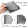 HRX Package Nylon Mesh Cosmetic Bags Zipper Pouches 6PCS Gray Makeup Pouches Travel Organizer Case for Purse Diaper Bag