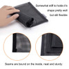 HRX Package Nylon Mesh Cosmetic Zipper Bags 6PCS Black Makeup Pouches Travel Organizer Case for Purse Diaper Bag A5 x 3p