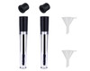 Onwon 2 Pcs 8 mL Empty Mascara Tubes With Eyelash Wand Rubber Inserts and Funnels for Castor Oil Ideal Kit for DIY Cosme