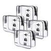 TSA Approved Clear Travel Toiletry Bag wih Zippers Carryon Travel Accessories Quart Size Toiletries Cosmetic Pouch Makeu