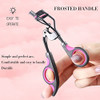 Uranian Eyelash Curlers Protable Eyelash Curler Metal Lash Curler Pink Eye Lash Curler Makeup Tool for Women and Girls