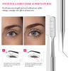 FVION 2 in 1 Eye Lash Lift Tool Stainless Steel Eyelash Separator Tool for Eyelash Eyebrow Perming Tinting Metal Lash Li