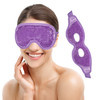 Ice Pack for Eyes 2 Pcs Reusable Hot Cold Compress Gel Bead Cooling Mask for Puffiness Dark Circles Bags Dry Eyes Headac