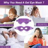 Ice Pack for Eyes 2 Pcs Reusable Hot Cold Compress Gel Bead Cooling Mask for Puffiness Dark Circles Bags Dry Eyes Headac