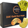 Aydrix 24K Gold Under Eye Mask Treatment Corrects Puffy Eyes Dark Circles Reduces Wrinkles Fine Lines and Hydrates Your