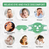 ZNCUETD Cooling Ice Face Eye Mask for Reducing Puffiness Bags Under EyesSinusRednessPain ReliefDark Circles MigraineHotC