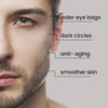 natural outcome Man Skin Eye Cream for Men Restore Defend Anti Aging Eye Cream with Peptides Avocado Oil and Rice Protei