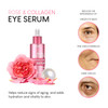 AZURE Rose Collagen Revitalizing Eye Serum Hydrating Smoothing Reduces Wrinkles Fine Lines Under Eye Bags Minimize Signs