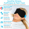 Arctic Flex Cold Eye Mask Gel Ice Pack for Cool Sleeping Dry Night Treatment Reusable Hot Spa Therapy for Sleep Skin Puf