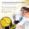 Golden Glow Under Eye Patches for Puffy Eyes 60Pcs Eye Gels Rejuvenating Treatment for Dark Circles Puffiness Refreshing