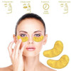 AICHUN BEAUTY 100 Pairs Crystal 24K Gold Powder Gel Collagen Eyes Masks Sheet Patch Anti Ageing Remove Bags Dark Circles