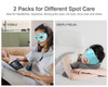Luxtude Gel Eye Mask Cooling Eye Mask for Dry Eyes 2PCS Heated Warm Eyes Ice Pack Reusable Gel Sleep Masks Frozen Cold C