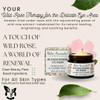 Boho Aromatic Wild Rose Renewal Eye Cream Natural AntiAging Under Eye Cream with Hyaluronic Acid Hydrating Treatment for