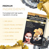Azure Cosmetics 24K Gold Black Pearl Luxury Firming Under Eye Pads Moisturizing Restoring Eye Mask Patches Reduces Fine