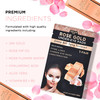Azure Cosmetics Rose Gold Luxury Anti Aging Under Eye Pads Lifting Smoothing Hydrating Eye Mask Patches Reduces Fine Lin