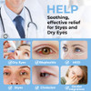 Aroma Season Heated Eye Mask for Dry Eyes Warm Eye Compress with Flaxseed for MGD Dry Eye Syndrome Chalazion Blepharitis