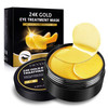 Devimic 24K Gold Eye Mask 30 Pairs Under Eye Masks for Dark Circles and Puffiness Treatment Under Eye Patches for Puffy