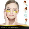 Ruzzut Under Eye Patches 30 Pairs 24K Gold Moisturizing Under Eye Mask Anti Aging Collagen Eye Masks Skincare Eye Patche