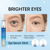 MIESCHER 5 Caffeine Eye Serum with 360 Massage Roller Serum for Dark Circles Relieve Puffiness Reduce Wrinkles and Fine