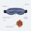 Ostrichpillow Hot Cold Eye Mask Clay Beads Hot Cold and Compression Therapy for Dark Circles Eye Bags Dry Eyes Headaches