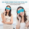 2PCS Gel Eye Mask Reusable Cold Therapy Gel Bead Eye Mask for PuffinessDark CirclesEye BagsDry EyesHeadachesMigrainesStr