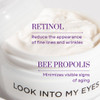 Hey Honey Look Into My Eyes Retinol Peptide Propolis Eye Mask for Wrinkle Reduction Fine Line Smoothing Hydration Overni
