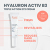 Avne Hyaluron Activ B3 Triple Correction Eye Cream 05 Fl Oz