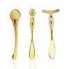 BetterJonny 3Pcs Metal Eye Cream Applicator Roller Wand Stick Cosmetics Spoon Eye Cream Massager Wand Girls Women Facial