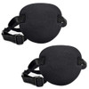 Vandorla Pirate Eye Patches 2 Pack Adjustable Amblyopia Lazy Eye Patches for Adults and Children Black