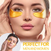 VERONNI Eye Lip Mask Set 20pcs Under Eye Patches10pcs Gold Lip Mask 24K Gold Crystal Eye Lip Pads Treatment for Dry LipD