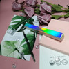 ANZKA 50 Pcs Twist Pen Packaging Boxes 57x063x063 Inch Cuticle Oil Pen Wrapping Box Silver Holographic Eyeliner Package