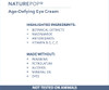 AgeDefying Eye Cream With Vitamin CE Daily Under Eye Cream for Dark Circles Puffiness Anti Aging Line Smoothing with 10