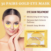 NIYET 30 Pairs Under Eye Collagen Patches Gold Moisturizing Under Eye Mask Under Eye Gel Pads for dark circles and puffi