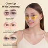 DERMORA Golden Glow Under Eye Patches 30 Pairs Eye Gels Rejuvenating Treatment for Dark Circles Puffy Eyes Refreshing Re
